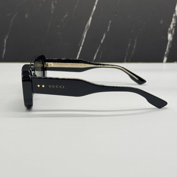 NEW GG1531SK 001 GUCCI BLACK SQUARE UNISEX GUCCI SUNGLASSES - Picture 9 of 12